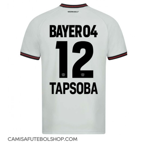 Camisa de time de futebol Bayer Leverkusen Edmond Tapsoba #12 Replicas 2º Equipamento 2023-24 Manga Curta